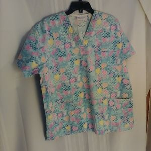 Peaches Scrub Shirt
